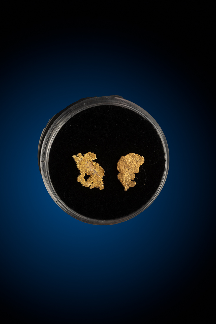 (image for) Two Leaf Golds from Winnemucca, NV - 0.37 grams